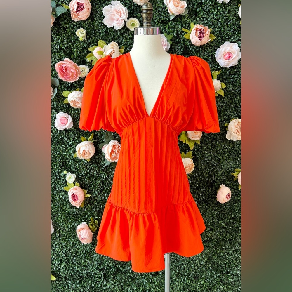 Red/Orange TCEC Fitted Dress